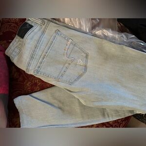 American Eagle Outfitters Light Blue Ripped Skinny Jeans